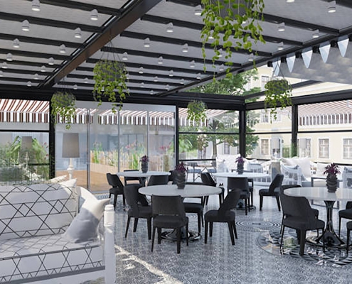 Çeşme Tente Pergola, Otomatik Tente Pergola Modeli 4 Çeşme Tente Pergola, Otomatik Tente Pergola Modeli 4