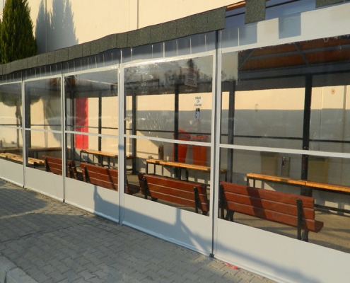 Çeşme Tente Pergola, Şeffaf Stor Modeli 5 Çeşme Tente Pergola, Şeffaf Stor Modeli 5