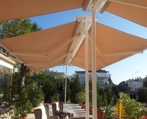 Çeşme Tente Pergola, T-Modül Tente Modeli 1 Çeşme Tente Pergola, T-Modül Tente Modeli 1
