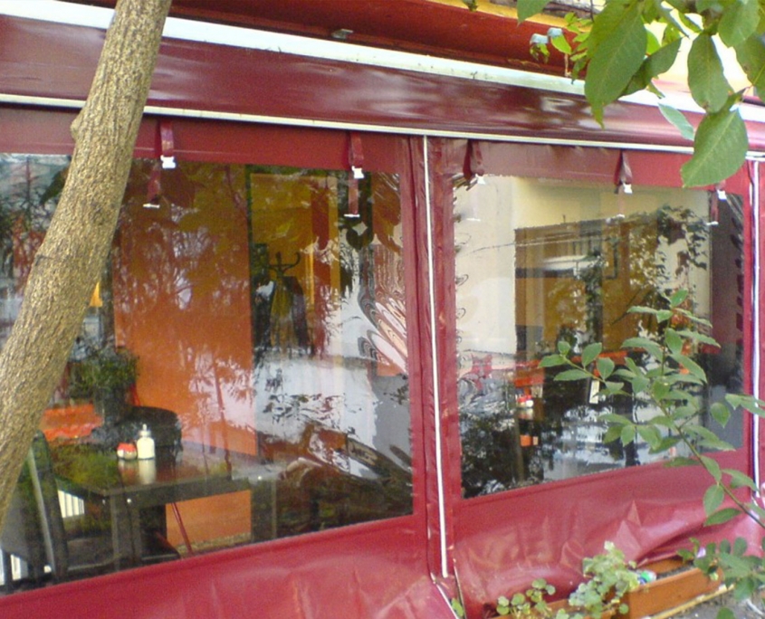 çeşme şeffaf stor